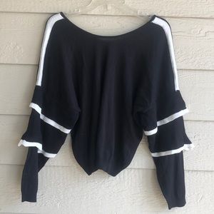 Black and white sweater
